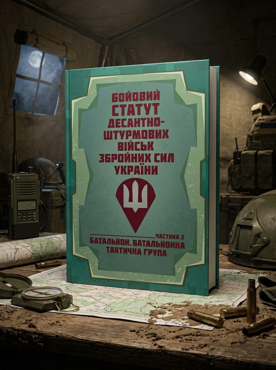 Бойовий статут Десантно-штурмових військ Збройних Сил України. Частина 2 (батальйон, батальйонна тактична група), обкладинка