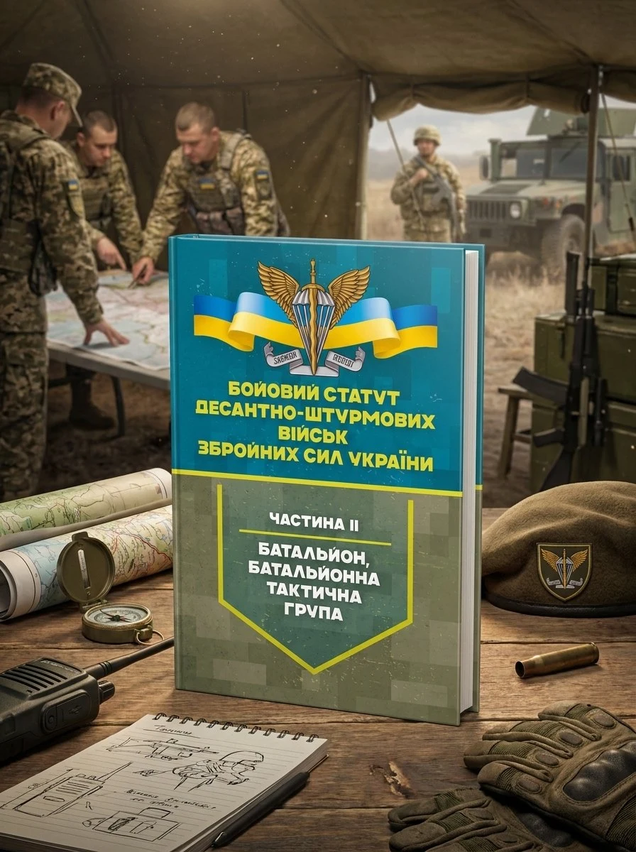 Бойовий статут Десантно-штурмових військ Збройних Сил України, частина ІІ (батальйон, батальйонна тактична група), обкладинка