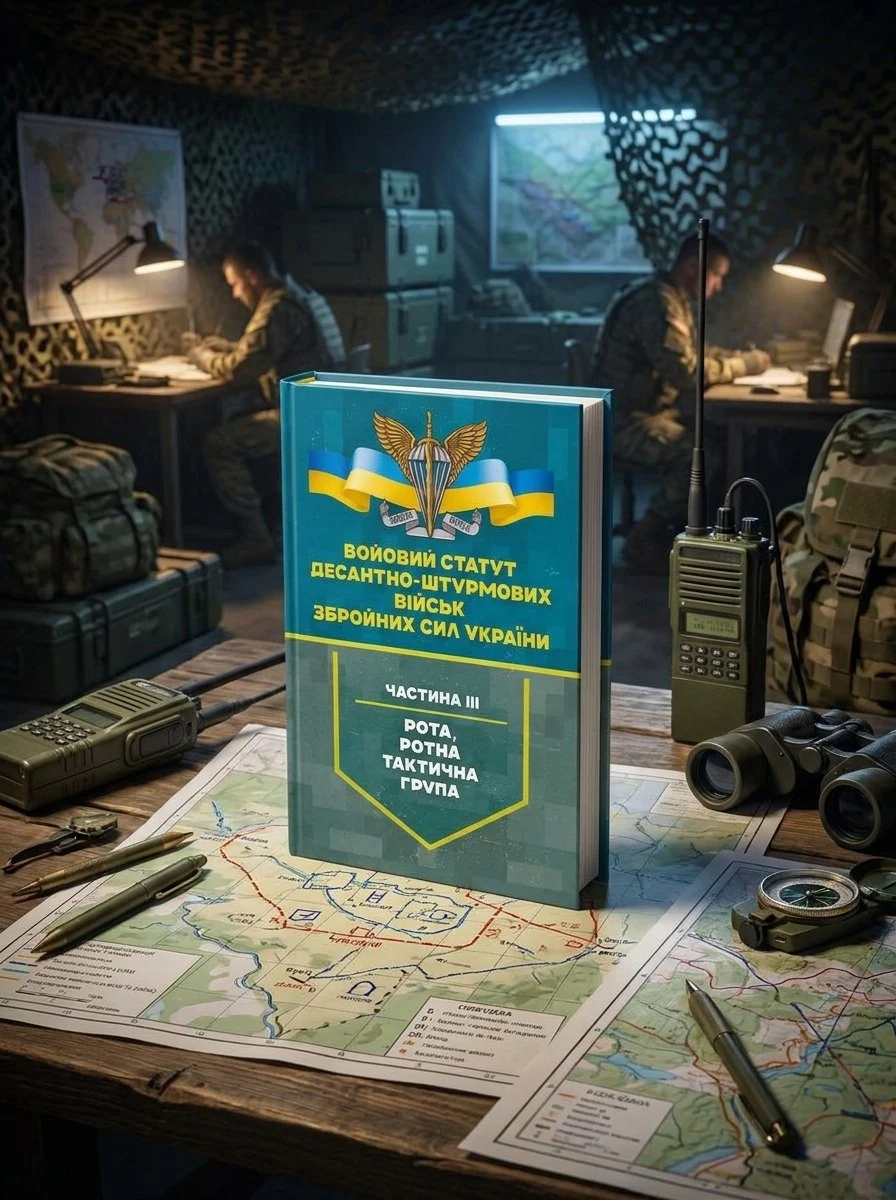 Бойовий статут Десантно-штурмових військ Збройних Сил України, частина ІІІ (рота, ротна тактична група), обкладинка