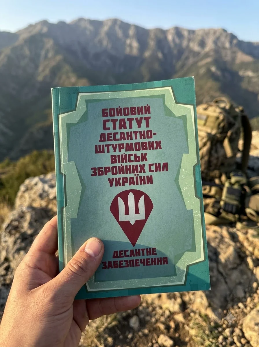 Бойовий статут Десантно-штурмових військ Збройних Сил України. Десантне забезпечення, обкладинка