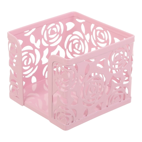 Бокс для паперу BUROMAX ROSE PASTEL металевий рожевий BM.6217-10