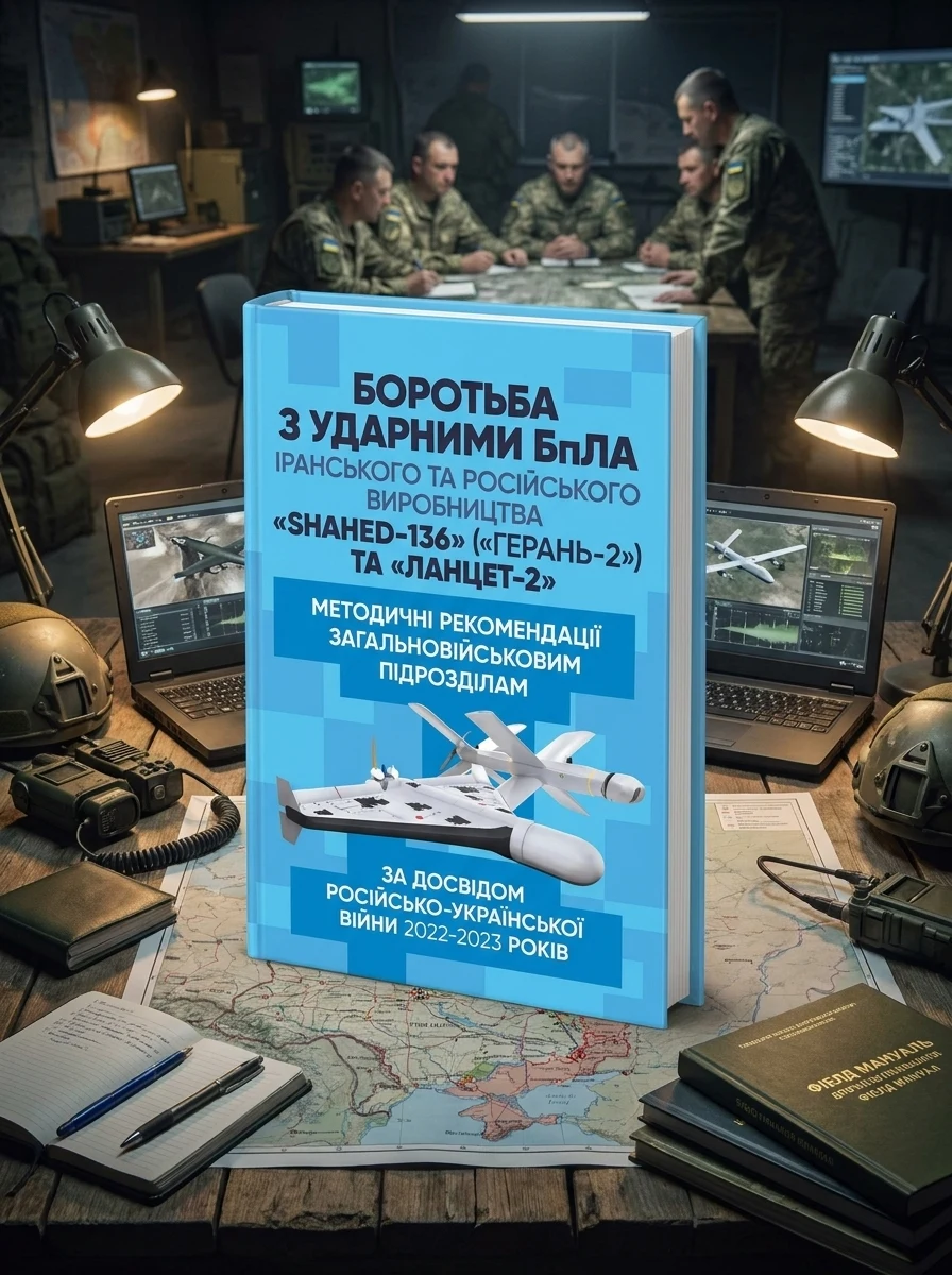Боротьба з ударними БпЛА іранського та російського виробництва «Shahed-136» («Герань-2») та «Ланцет-2» — Олексій Таран, обкладинка