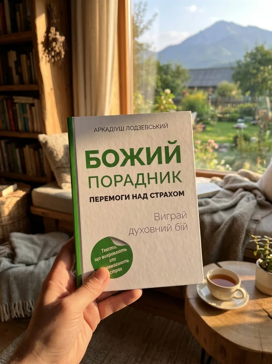 Божий порадник перемоги над страхом. Виграй духовний бій — Аркадіуш Лодзевський, обкладинка