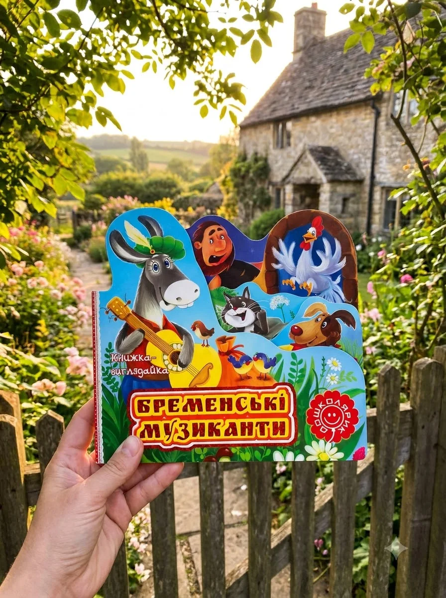Бременські музиканти. Книжка-виглядайка — фото 2