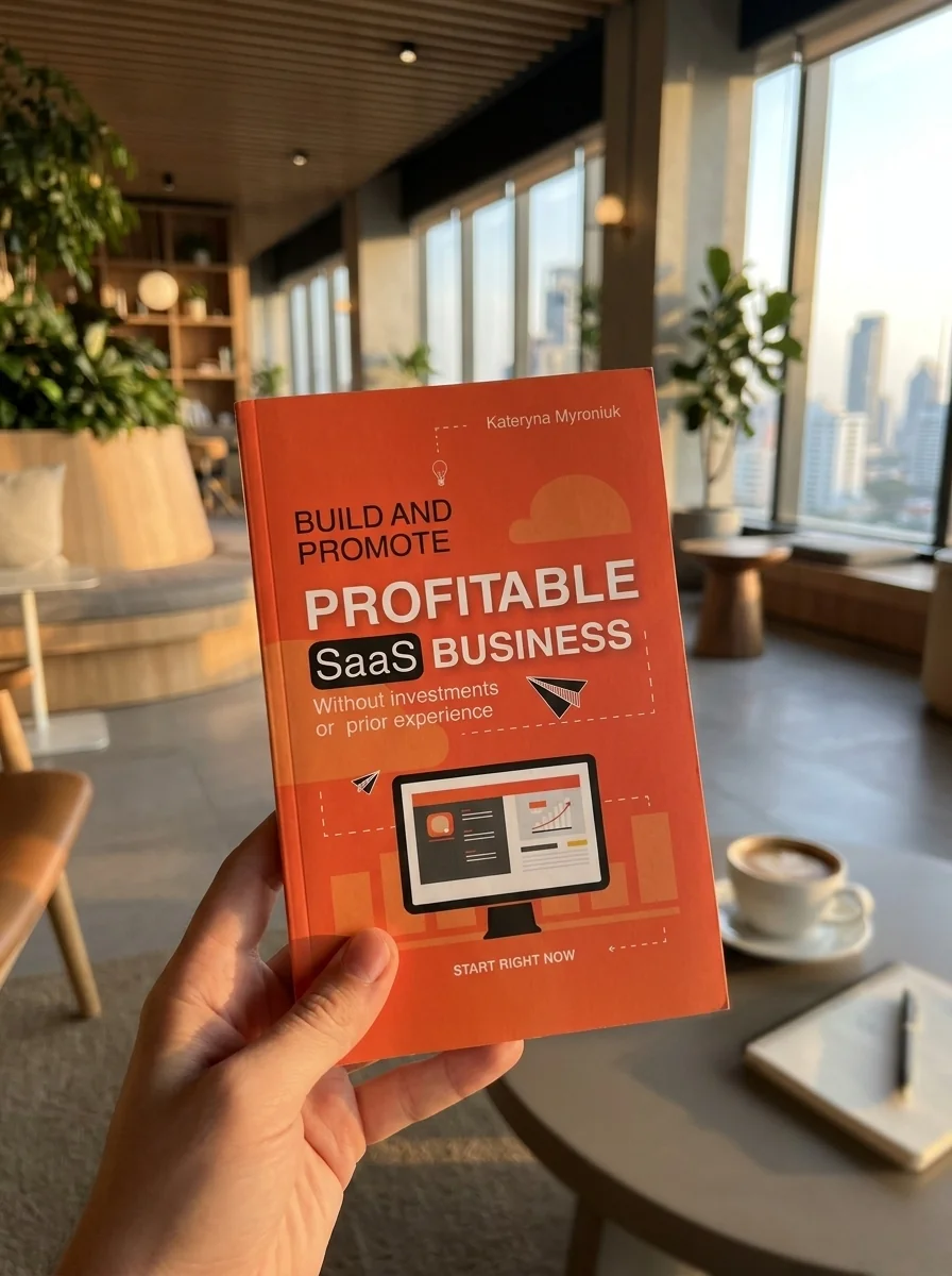 Build and promote profitable SaaS business — Катерина Миронюк, обкладинка