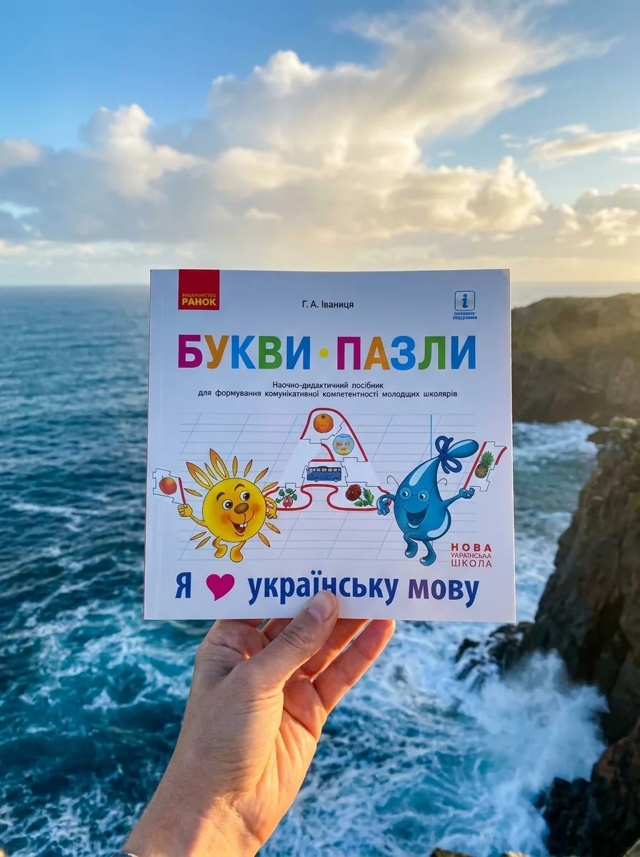 Букви-пазли. Наочно-дидактичний посібник для формування комунікативної компетентності молодших школярів — Вивчення мов