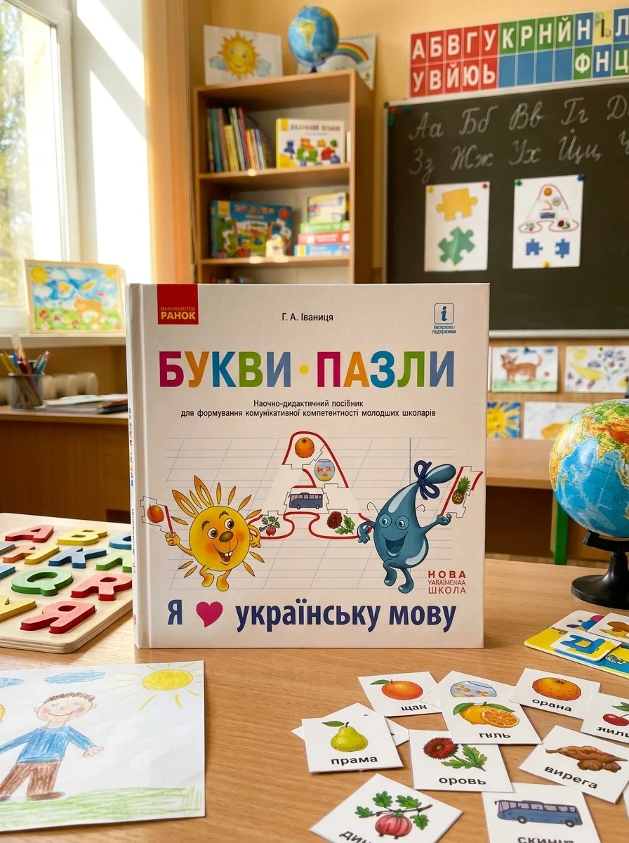 Букви-пазли. Наочно-дидактичний посібник для формування комунікативної компетентності молодших школярів — фото 2