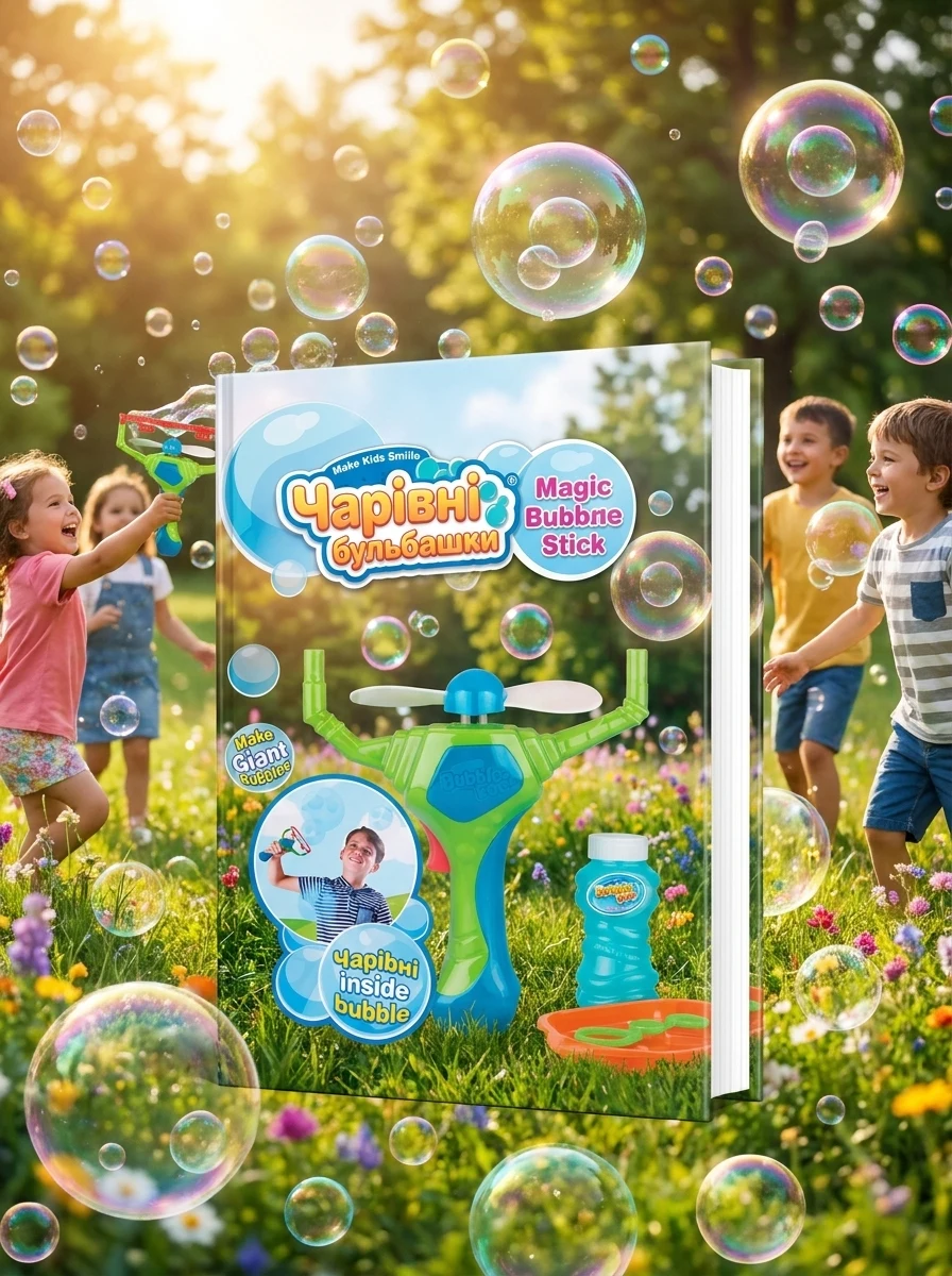 Бульбашки мильні Чарівні бульбашки 120 мл DodoToys