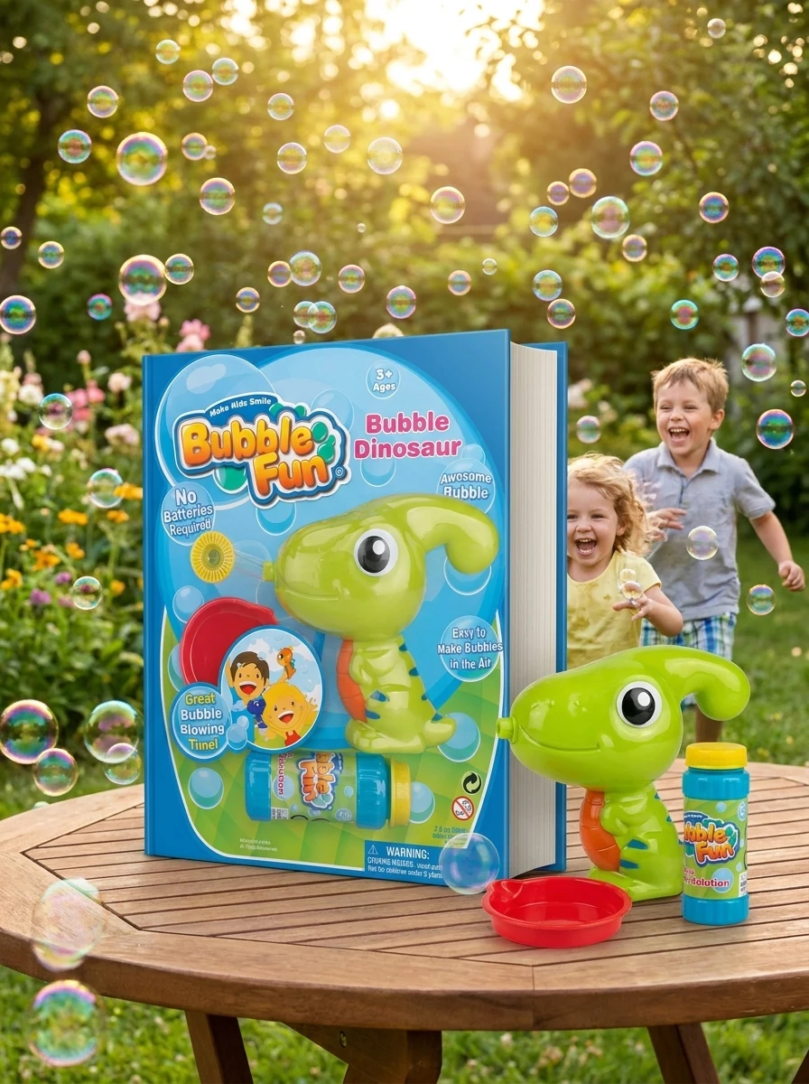 Бульбашки мильні Динозавр зелений 60 мл DodoToys DHOBB10122