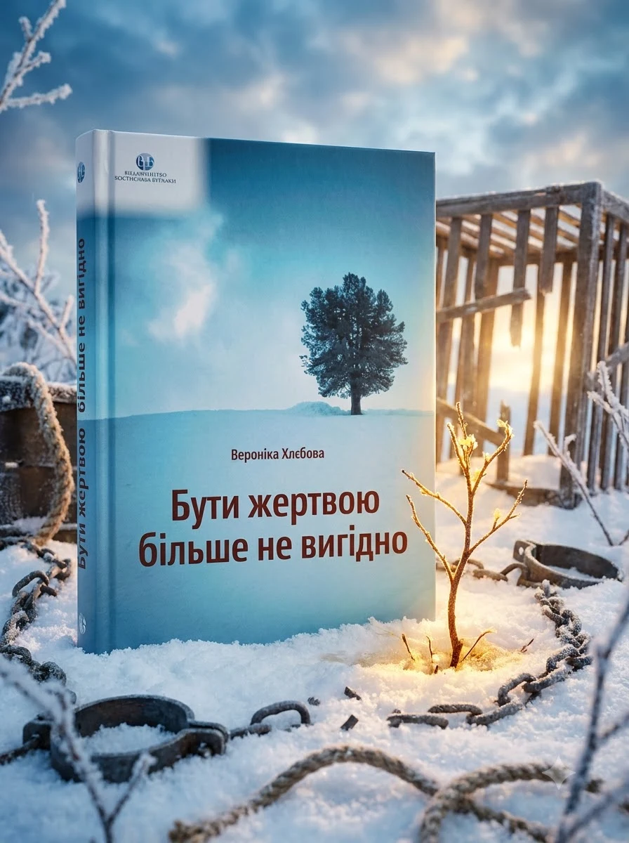 Бути жертвою більше не вигідно — Вероніка Хлєбова, обкладинка