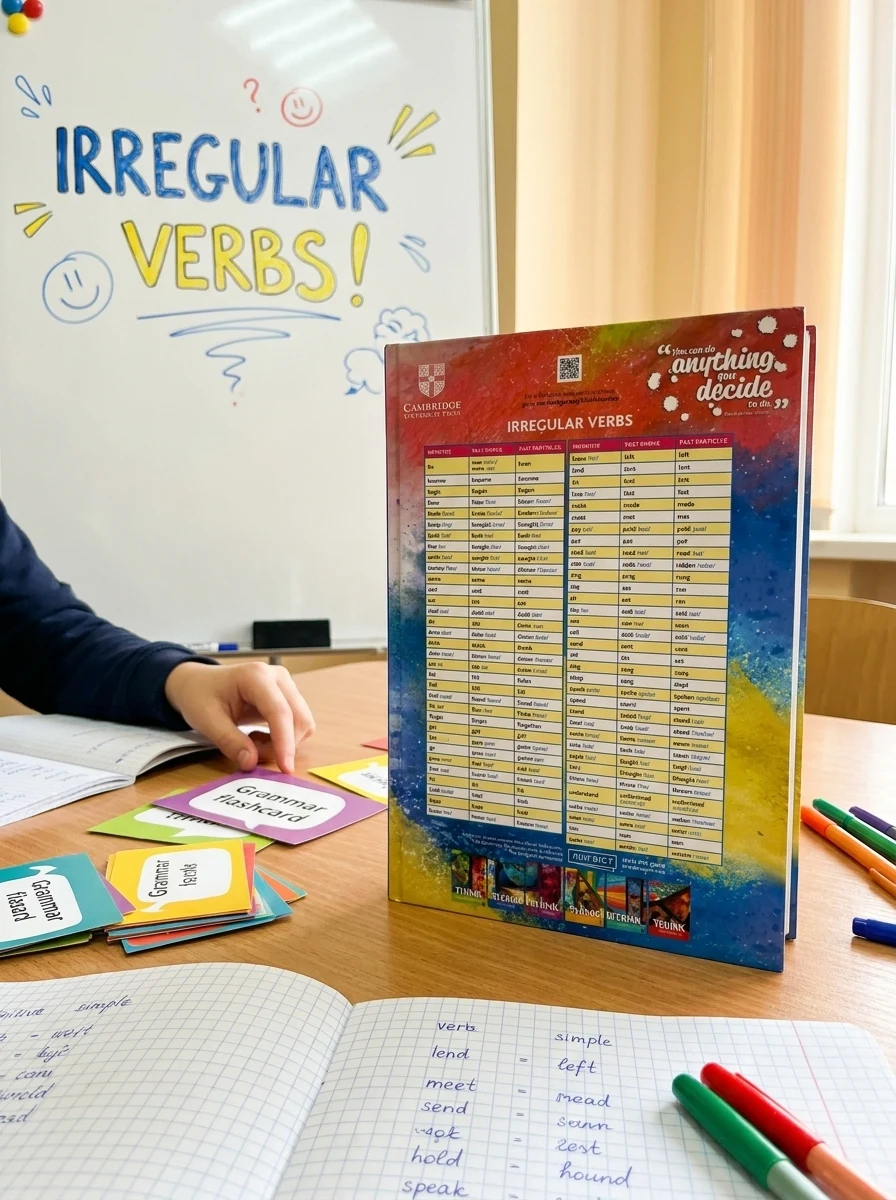 Cambridge Irregular Verbs Poster. Think, фото 2