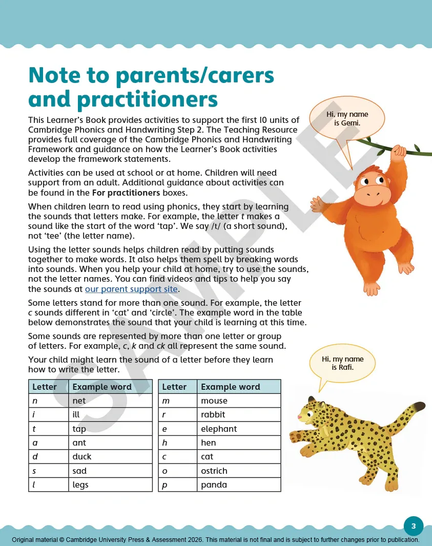Cambridge Phonics and Handwriting Learner's Book. Step 2A — Кейт Грегсон, фото 6