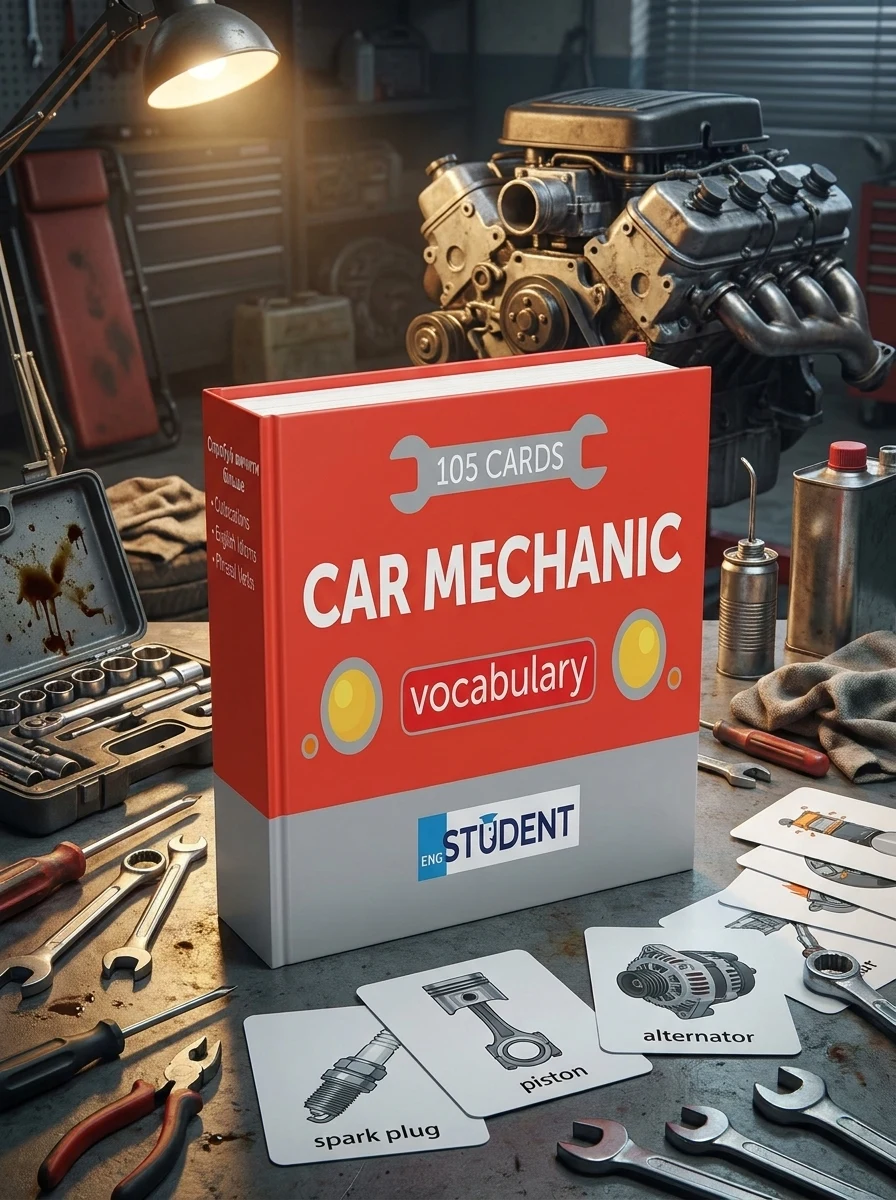 Car Mechanic. 105 карток для вивчення англійської — Вивчення мов