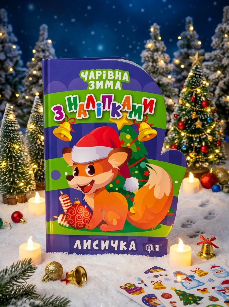 Чарівна зима з наліпками. Лисичка — Книги