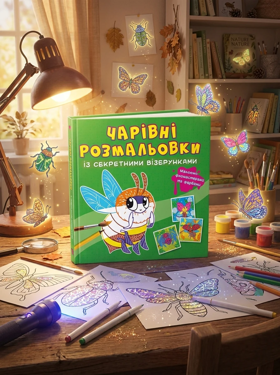 Чарівні розмальовки із секретними візерунками. Комашки — Дитяча література