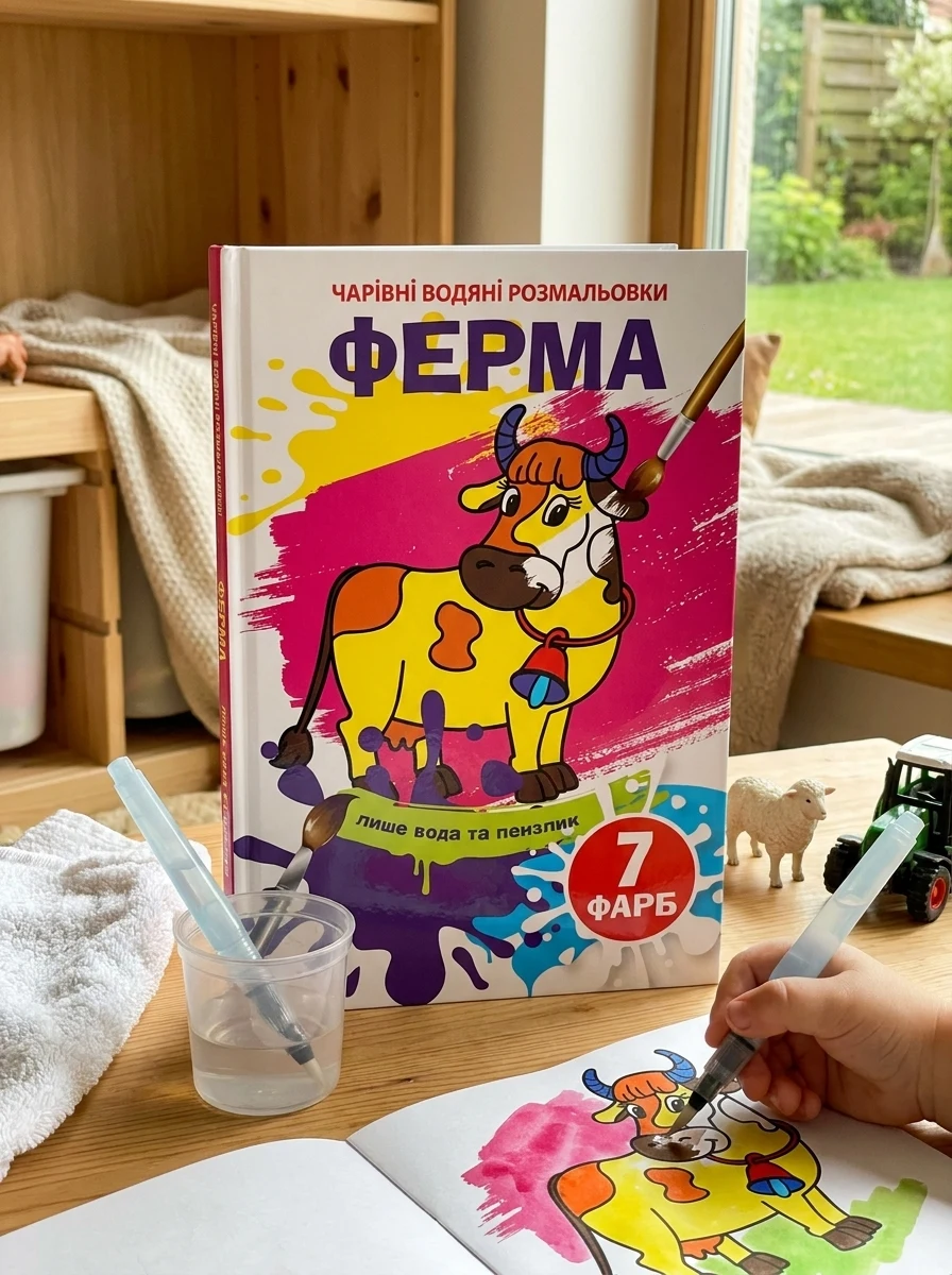 Чарівні водяні розмальовки. Ферма, — Дитяча література