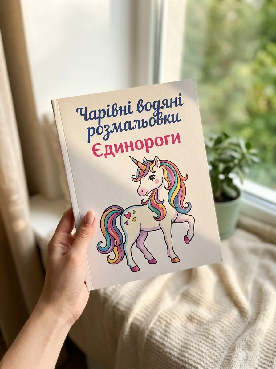 Чарівні водяні розмальовки. Єдинороги — Дитяча література