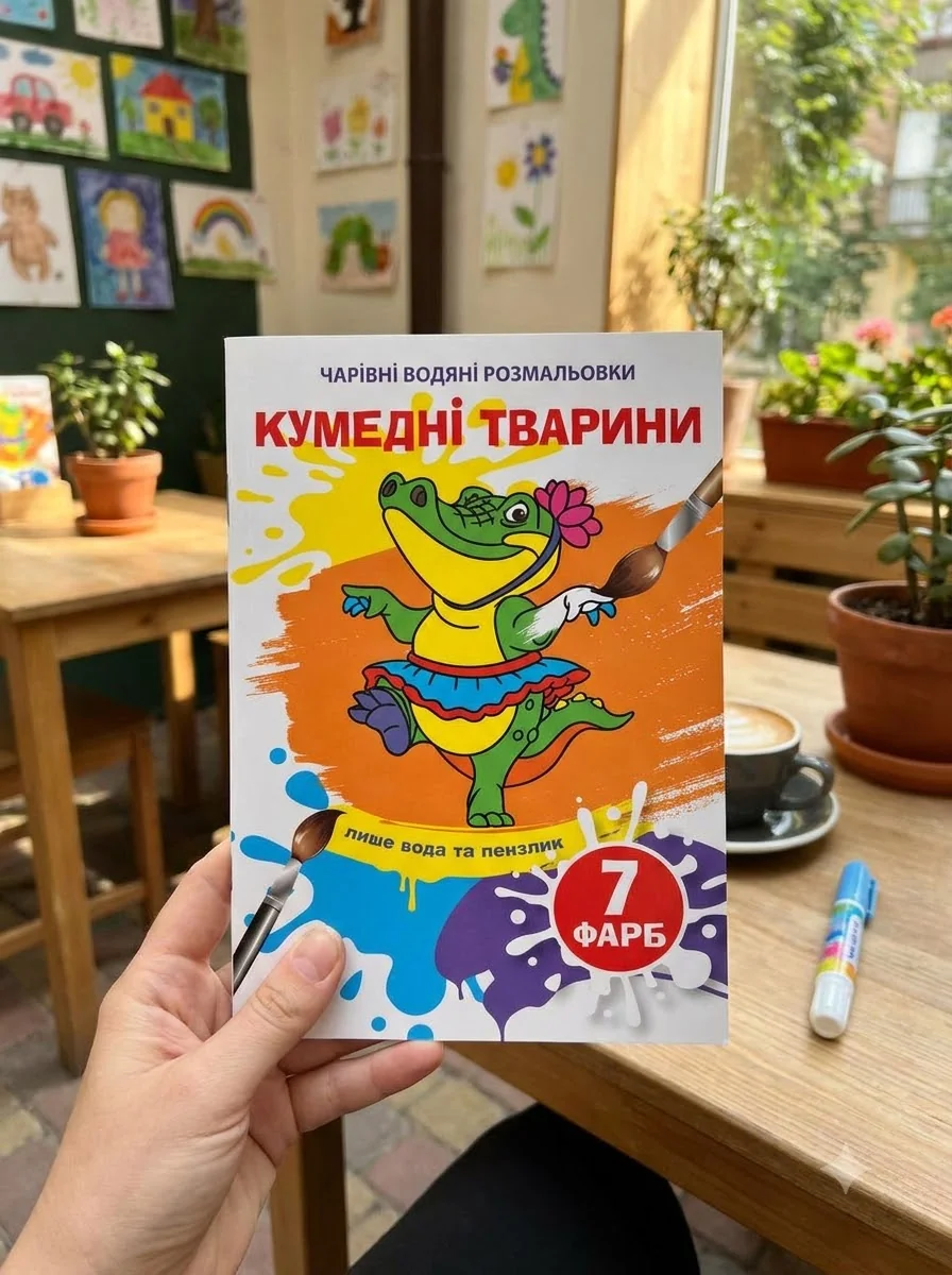 Чарівні водяні розмальовки. Кумедні тварини — Дитяча література
