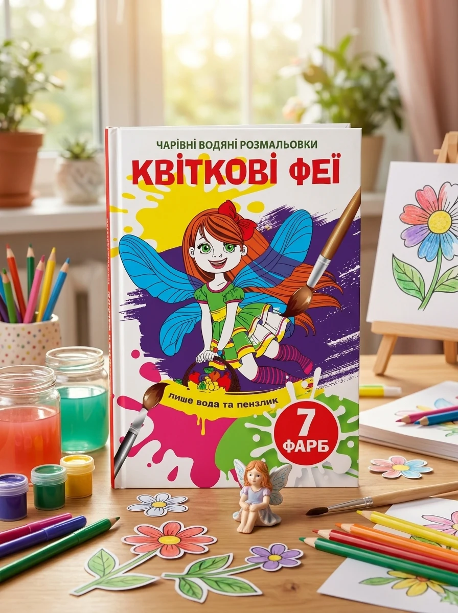 Чарівні водяні розмальовки. Квіткові феї, — Дитяча література
