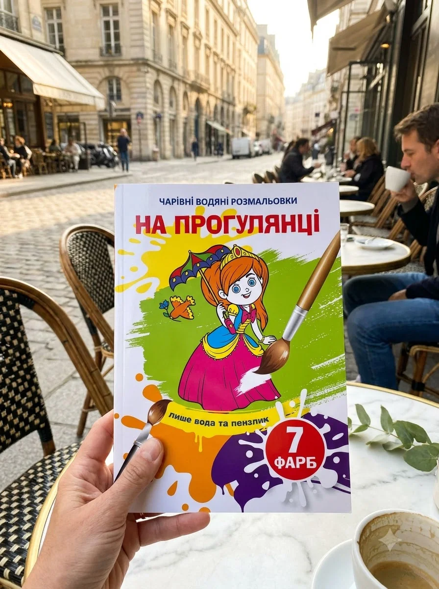 Чарівні водяні розмальовки. На прогулянці — Дитяча література