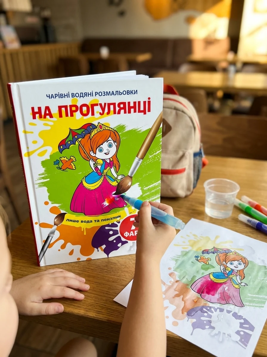 Чарівні водяні розмальовки. На прогулянці, — Дитяча література