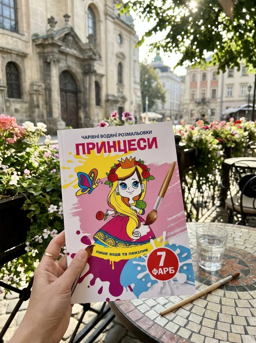 Чарівні водяні розмальовки. Принцеси — Дитяча література