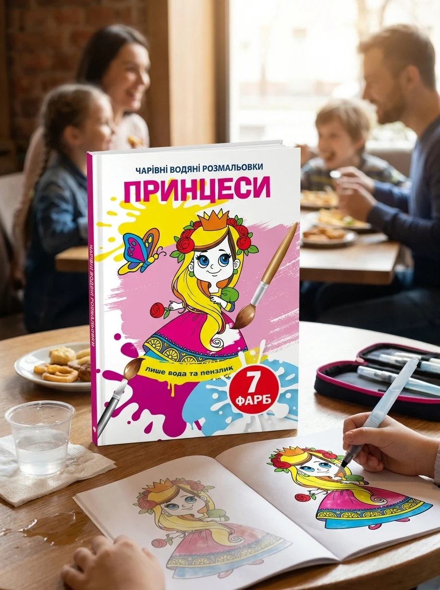 Чарівні водяні розмальовки. Принцеси, — Дитяча література