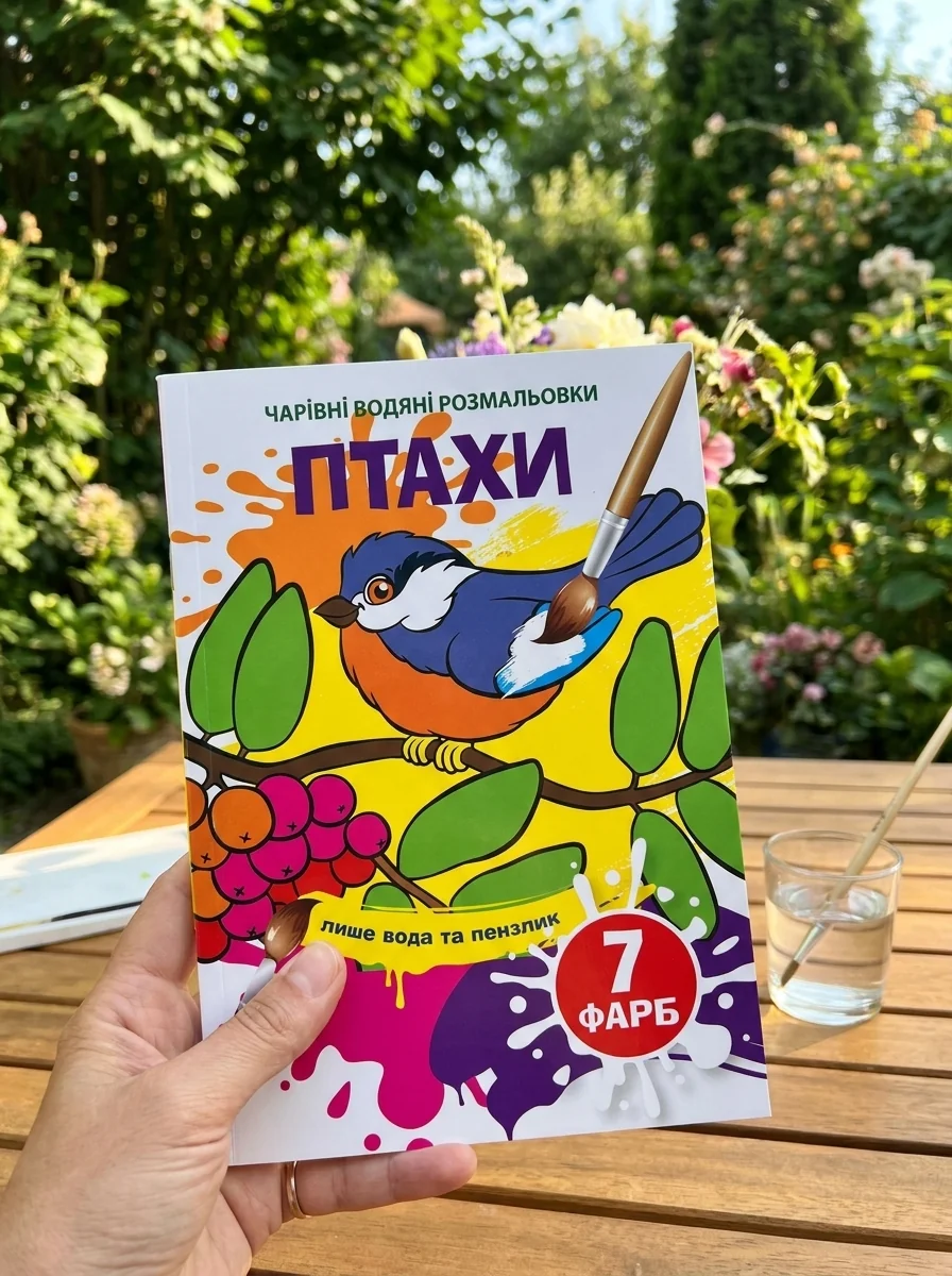 Чарівні водяні розмальовки. Птахи — Дитяча література
