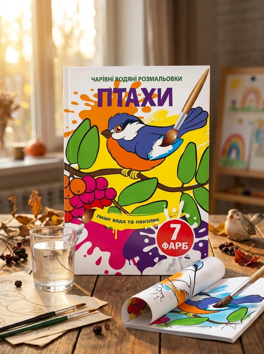 Чарівні водяні розмальовки. Птахи, — Дитяча література
