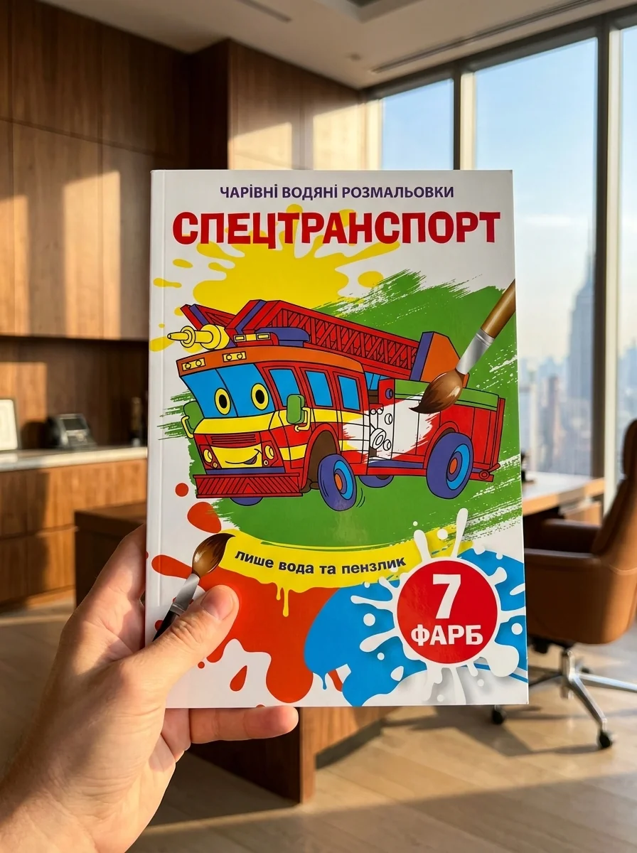 Чарівні водяні розмальовки. Спецтранспорт — Дитяча література