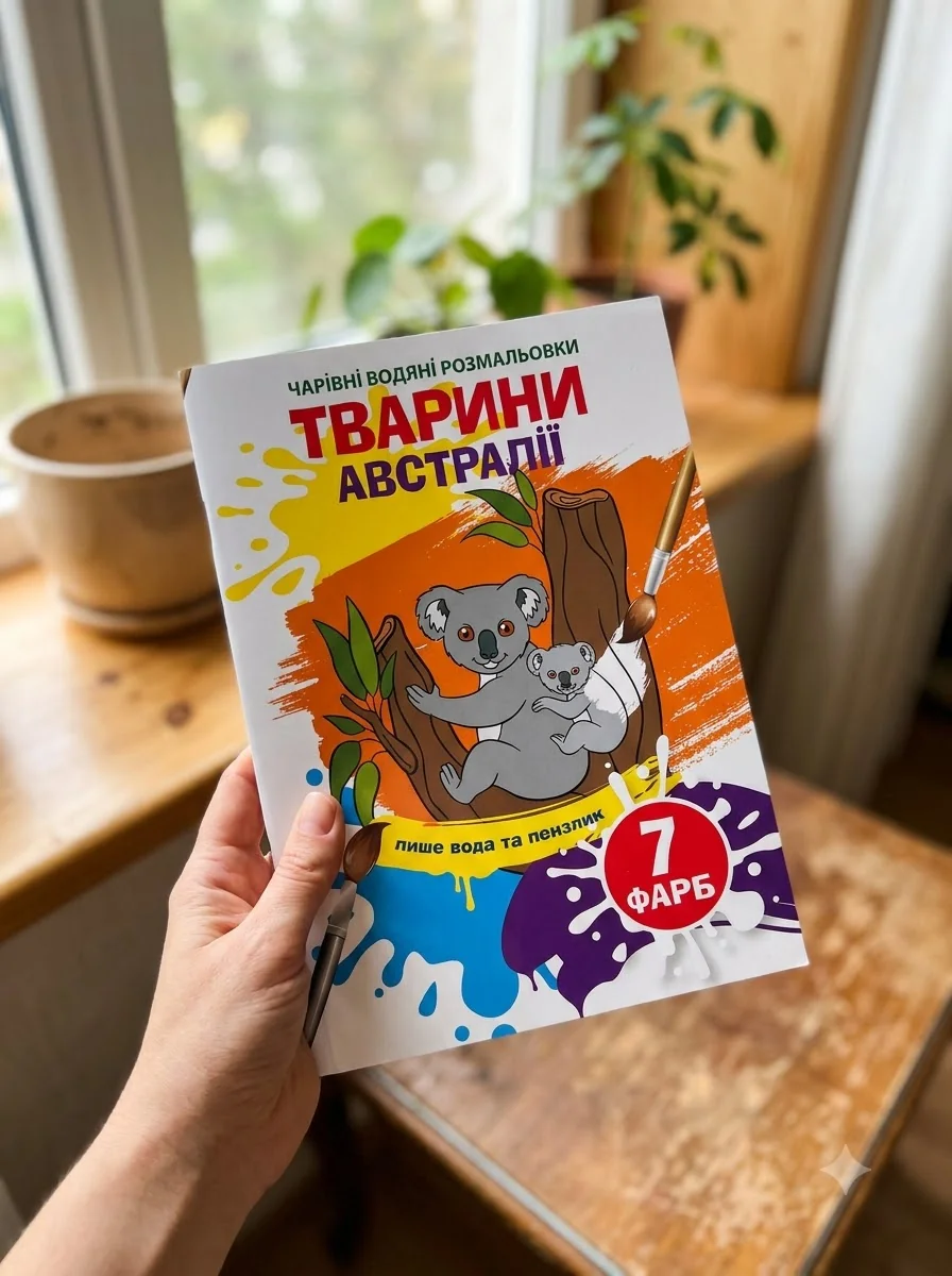 Чарівні водяні розмальовки. Тварини Австралії — Дитяча література