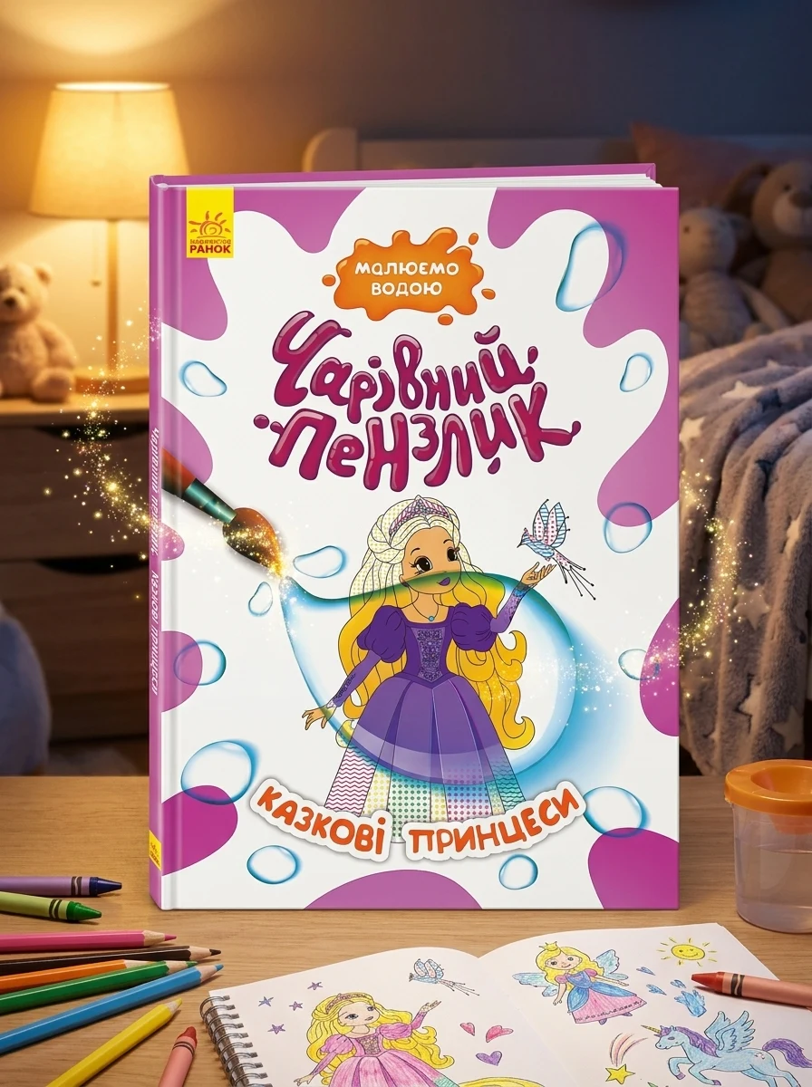 Чарівний пензлик. Казкові принцеси, — Дитяча література