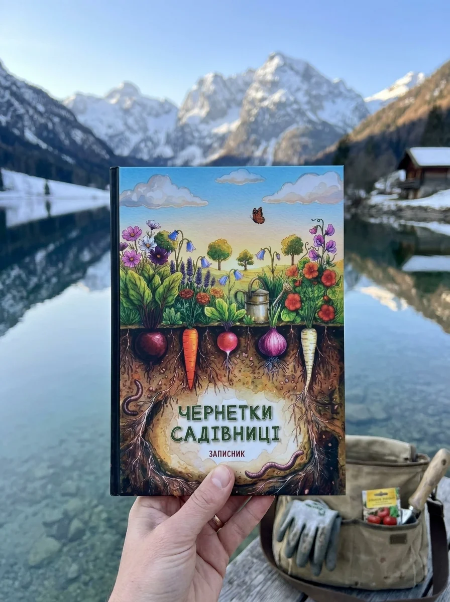 Чернетки садівниці (записник) — Шостак Олеся, обкладинка