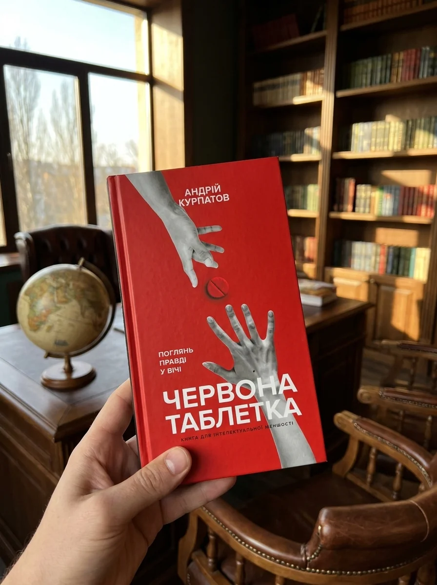 Червона таблетка. Поглянь правді у вічі. Книга для інтелектуальної меншості — Курпатов Андрій, обкладинка