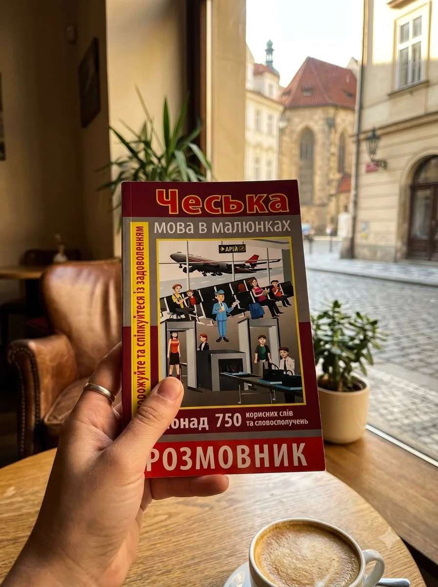 Чеська мова в малюнках. 750 слів — А. А. Шевченко, обкладинка