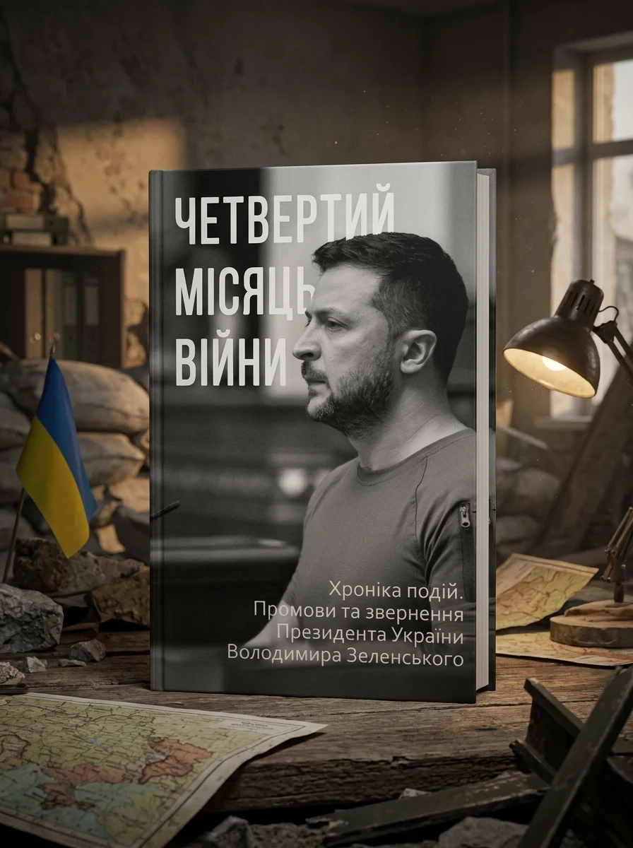 Четвертий місяць вiйни. Хронiка подiй. Промови та звернення Президента України Володимира Зеленського — Книги
