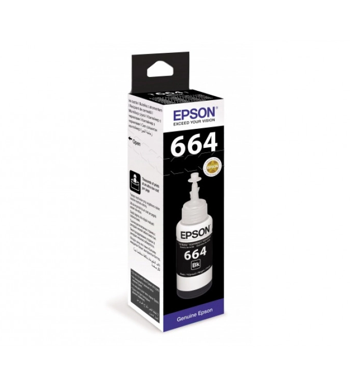 Чорнило Epson 664 L100,L110/L200/L300 чорне 70мл. (C13T66414A)