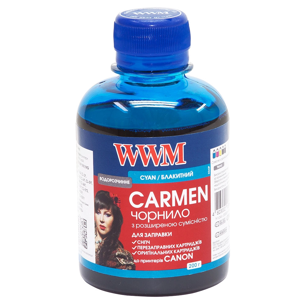 Чорнило WWM CANON UNIVERSAL CARMEN 200мл. WWM,CU/C,блак.