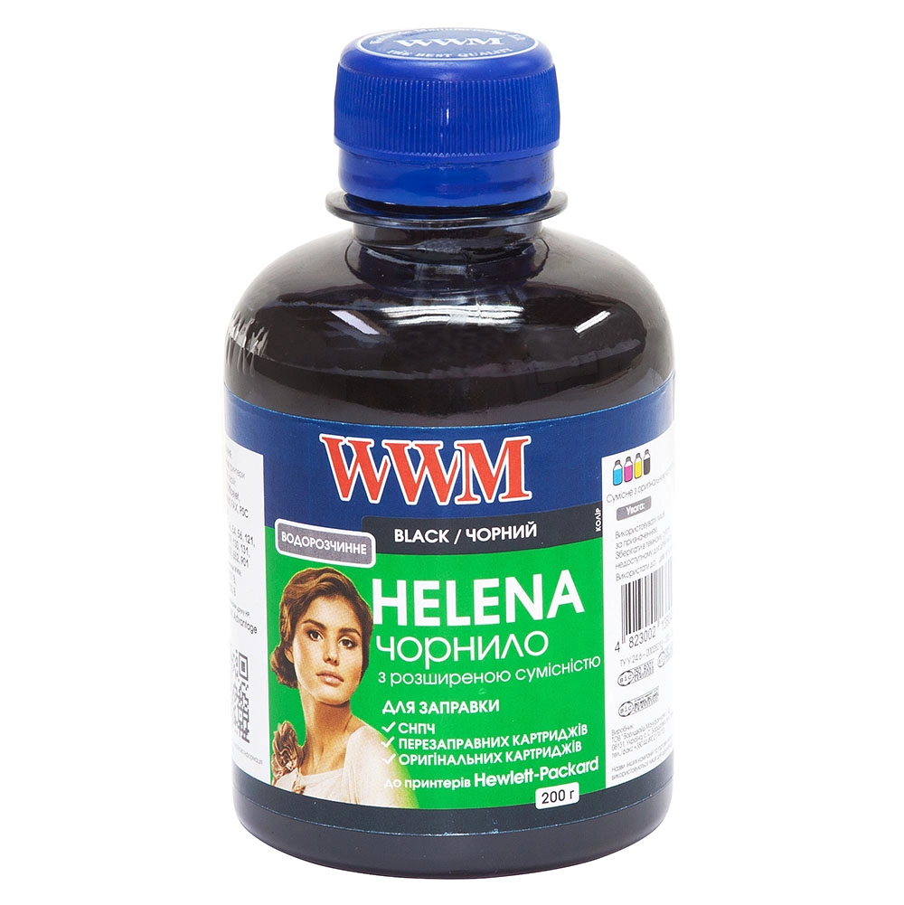 Чорнило WWM HP UNIVERSAL HELENA 200мл. WWM,HU/B,чорн.