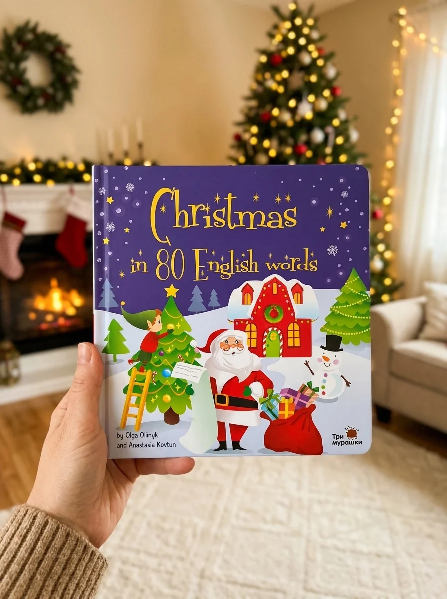 Christmas in 80 English words / Різдво у 80 англійських словах — Дитячі книги