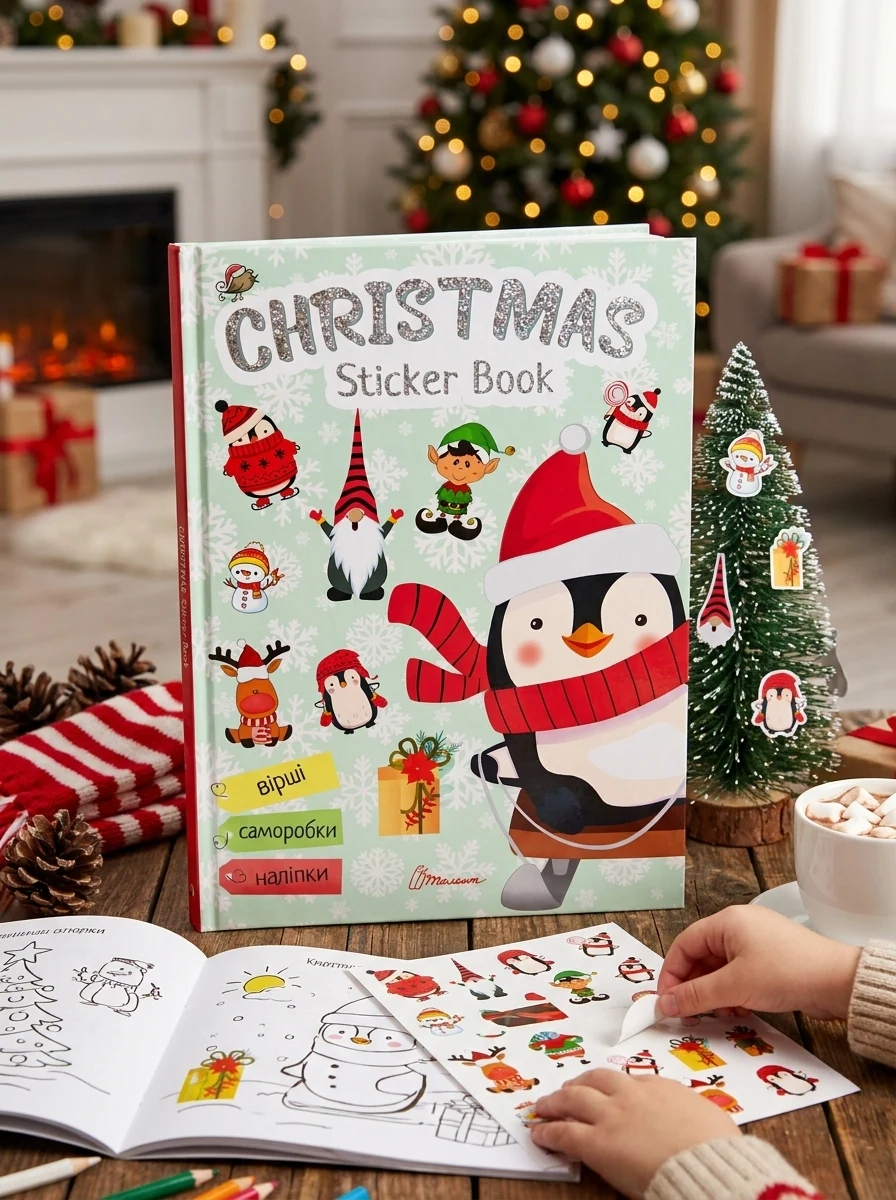 Christmas sticker book. Ялинка — Дитяча література