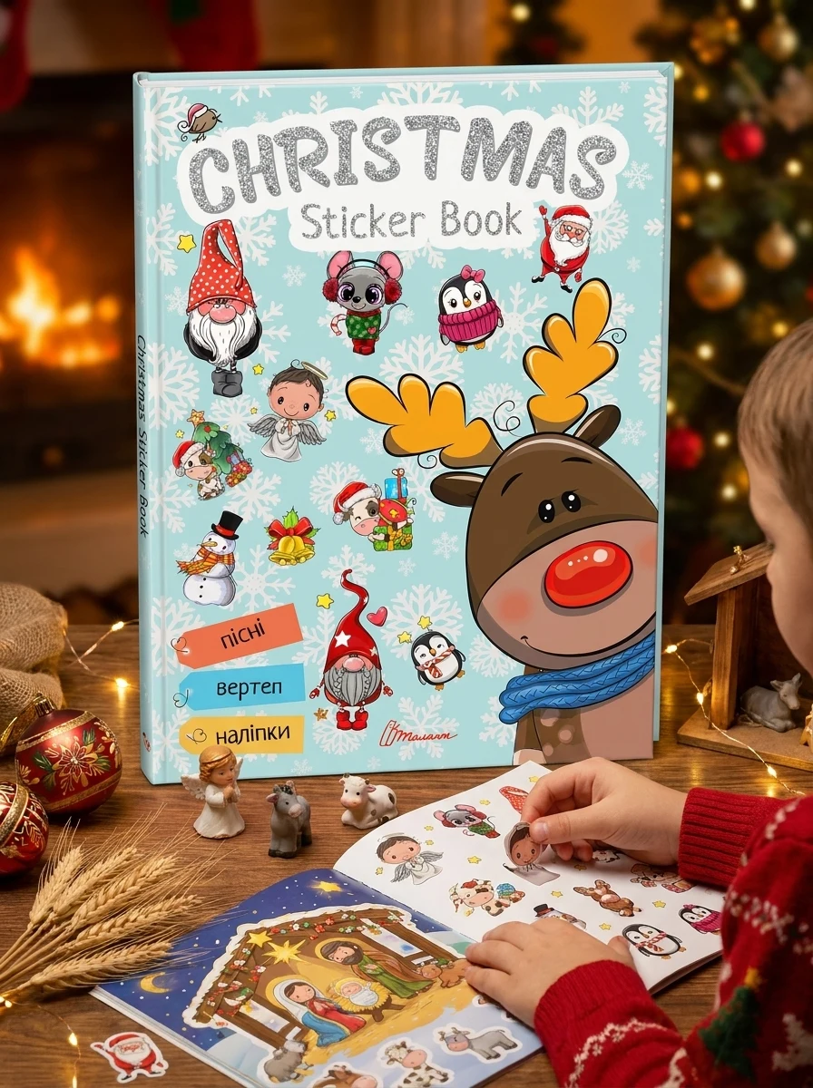 Christmas sticker book. Колядки — Дитяча література