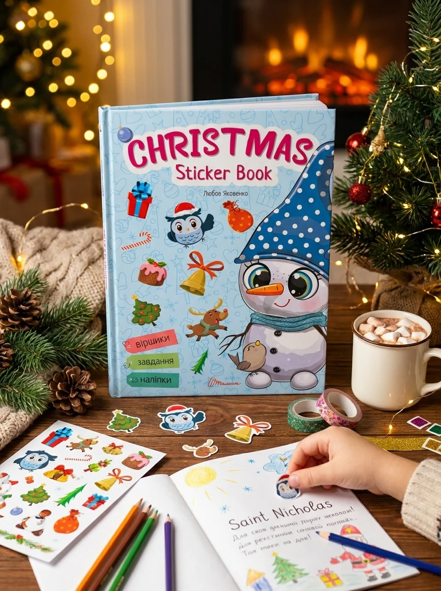 Christmas sticker book. Лист до святого Миколая — фото 2