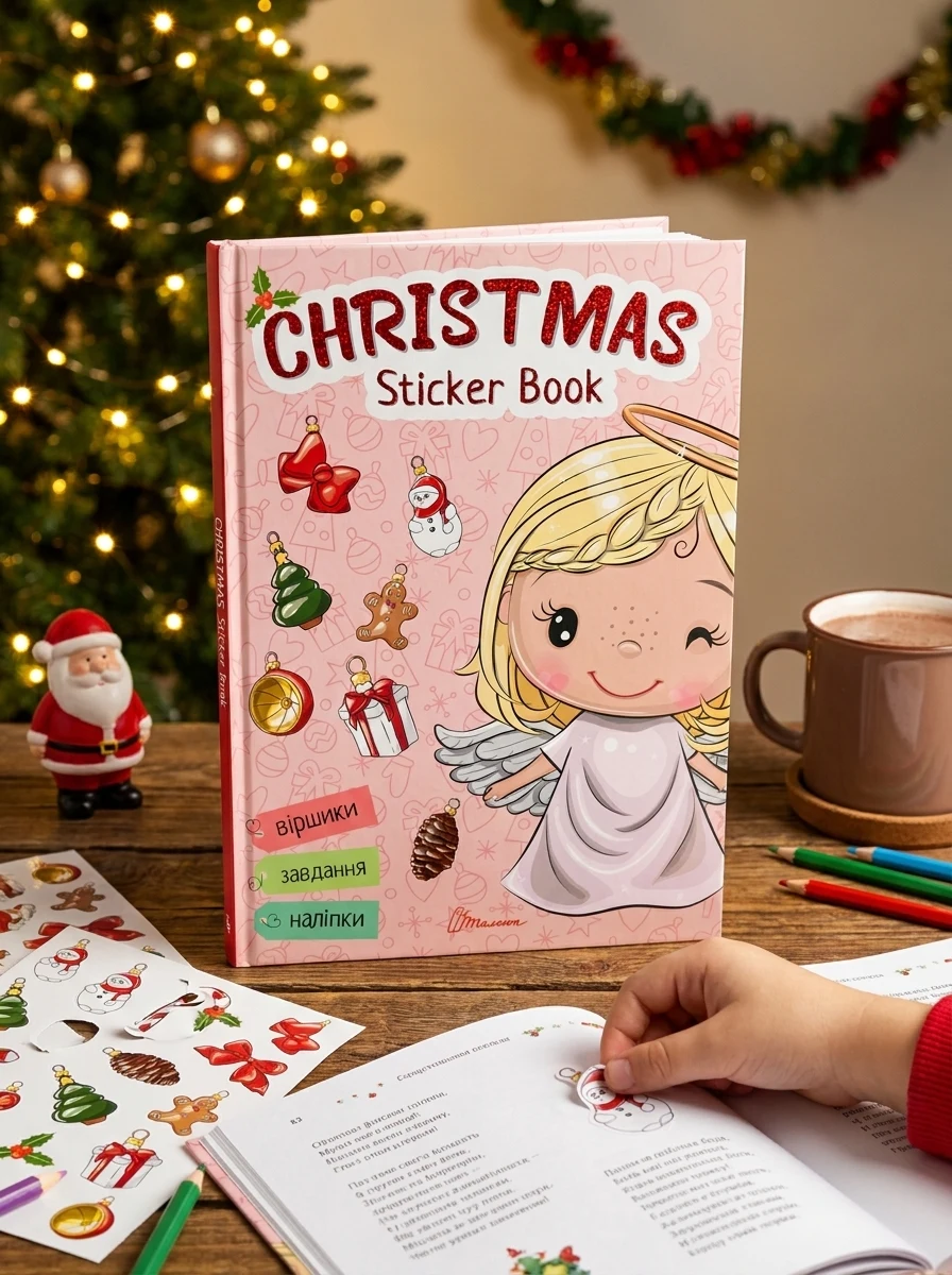 Christmas sticker book. Віршики до свят — фото 2