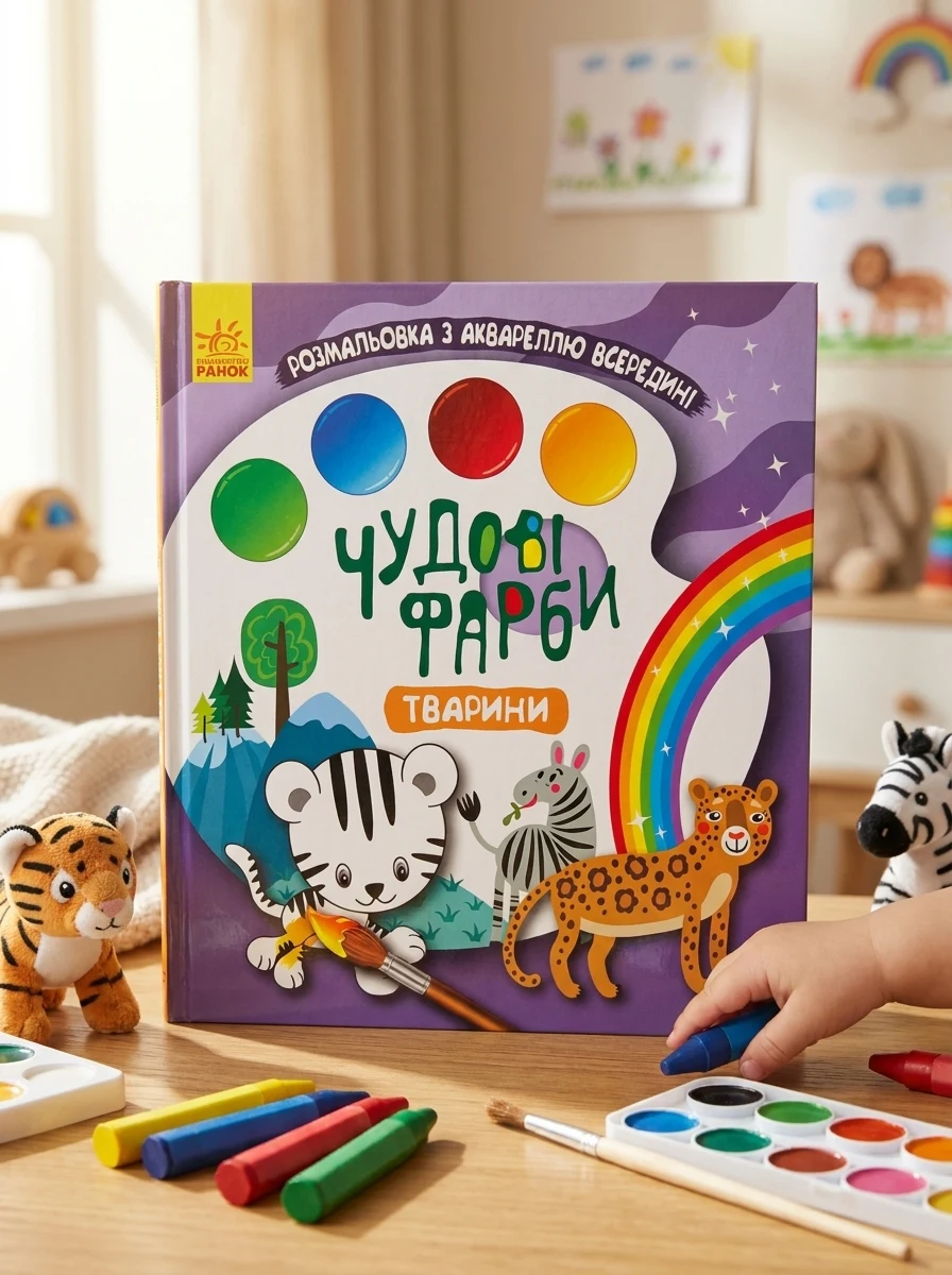 Чудові фарби. Тварини, — Дитяча література