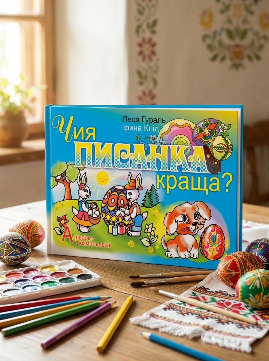 Чия писанка краща? Альбом-розмальовка — Дитяча література