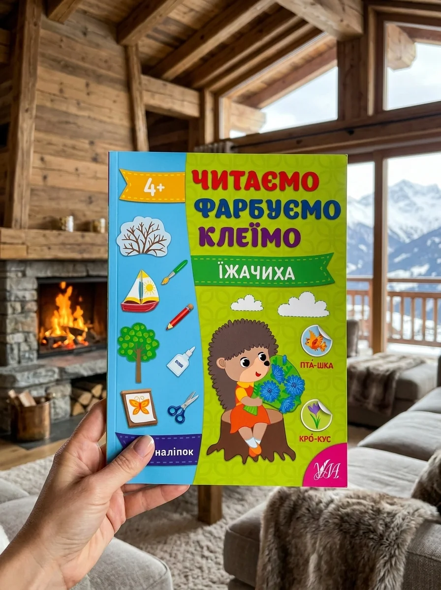 Читаємо. Фарбуємо. Клеїмо. Їжачиха — Дитяча література