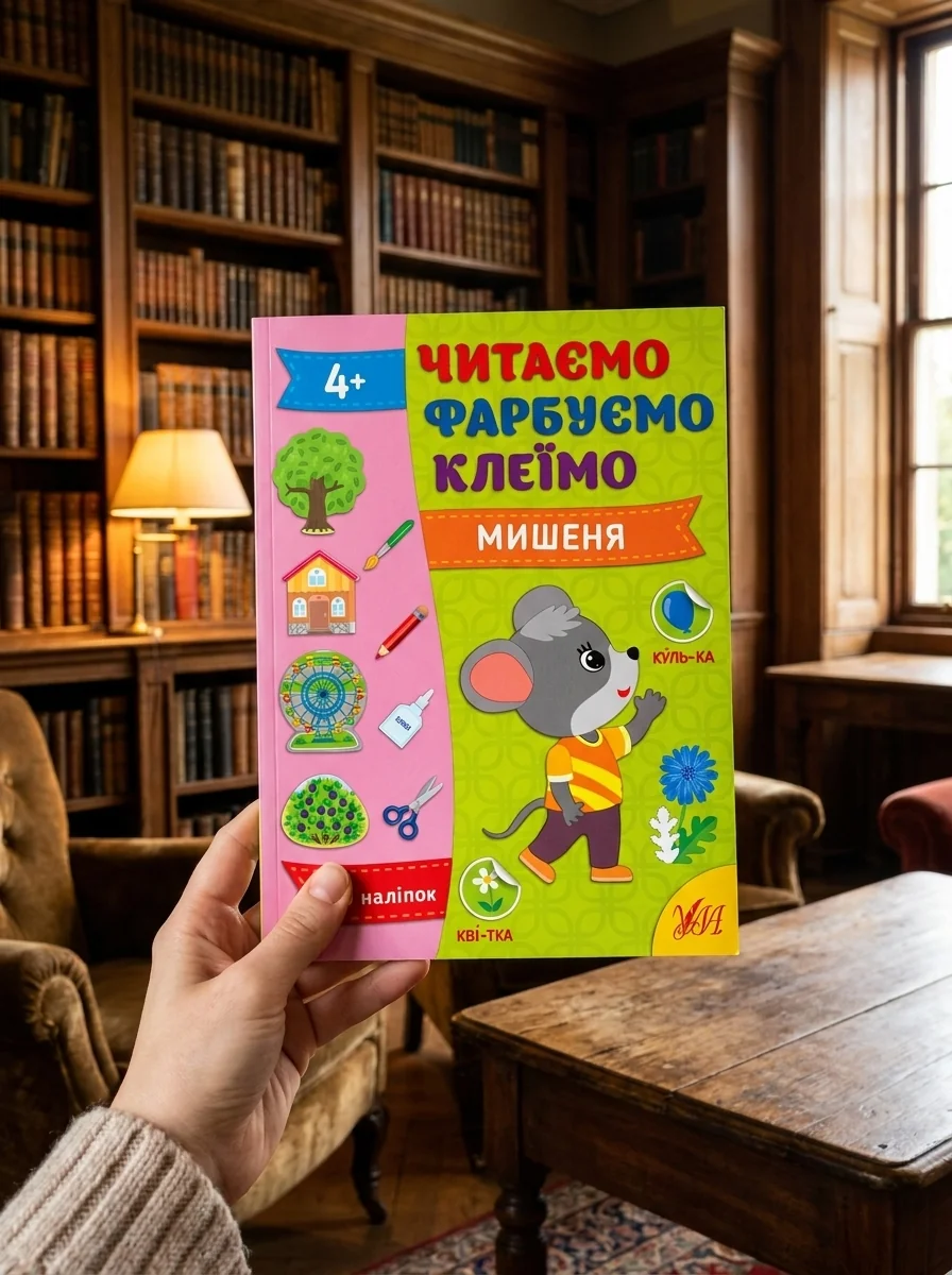 Читаємо. Фарбуємо. Клеїмо. Мишеня — Дитяча література