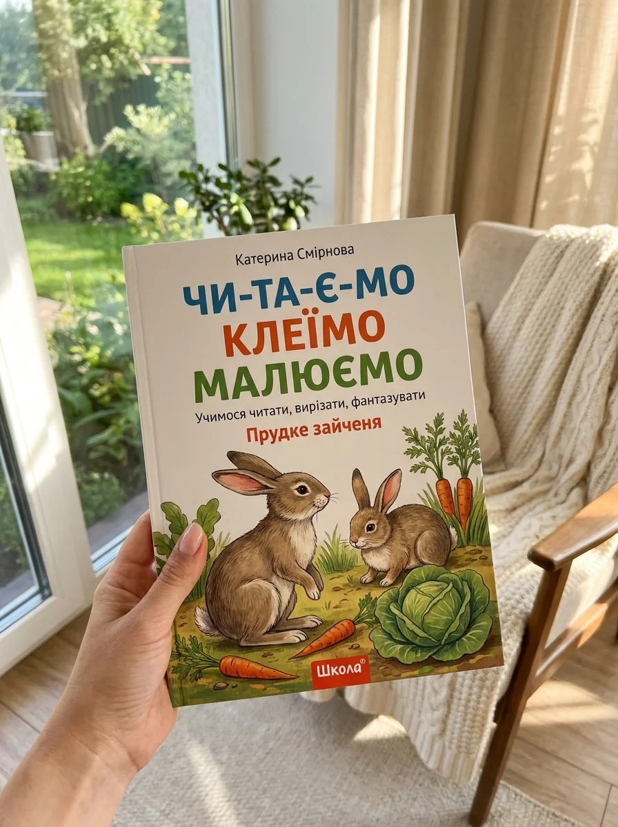 Читаємо. Клеїмо. Малюємо. Прудке зайченя — Розвивальні книги