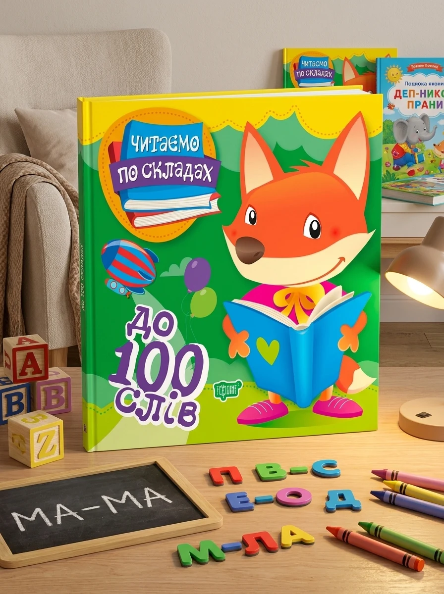 Читаємо по складах. До 100 слів